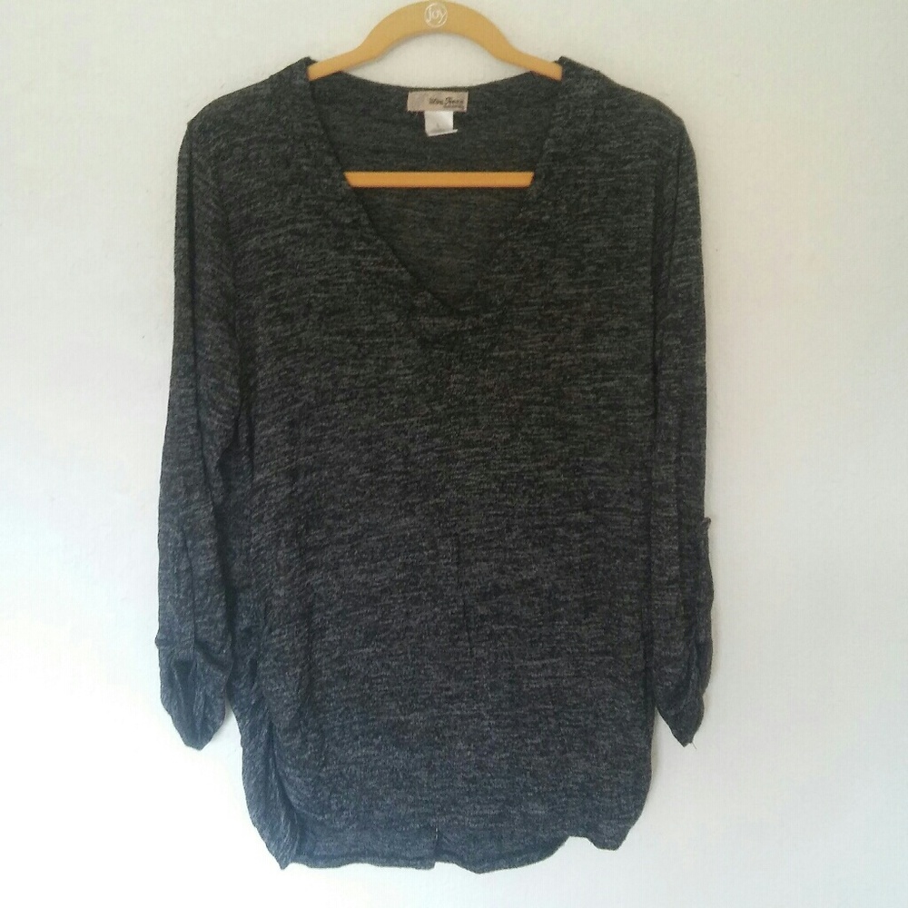 Static Grey Maternity Long Sleeve Top